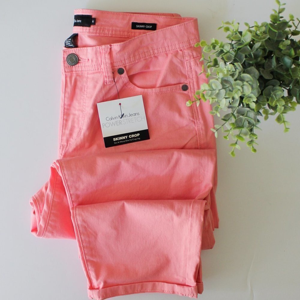 Calvin Klein‎ Power Stretch Skinny Cropped Jeans